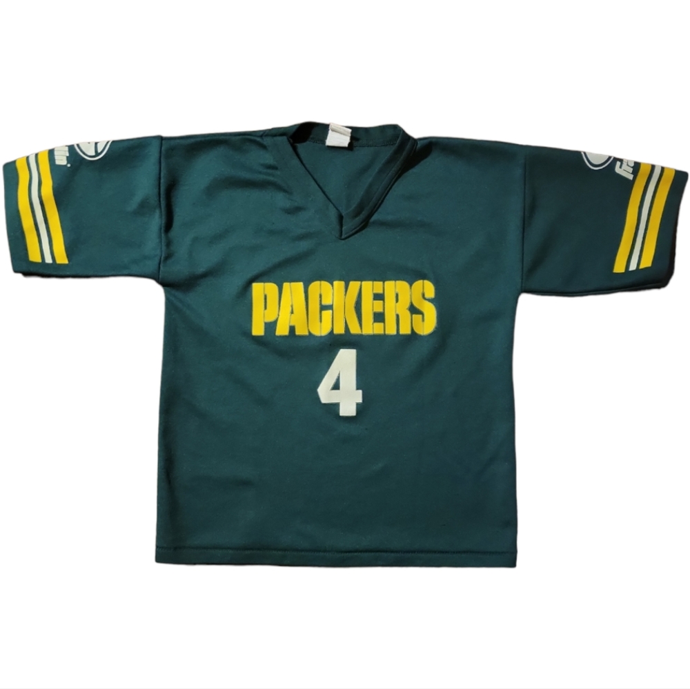 Vtg Franklin Green Bay Packer Boy's Jersey Brett Favre #4